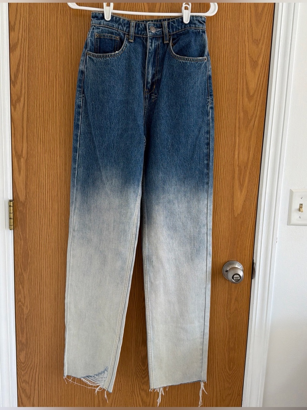 NWT Ksubi Playback Glacier Straight Leg Ombré Jeans Size 25 WSP24DJ002